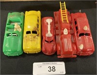 Vintage Plastic Toy Cars.