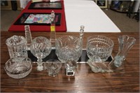 14pc Crystal & Glass Lot