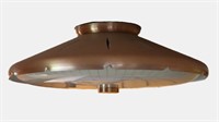 Mid Century Copper UFO Style Ceiling Light