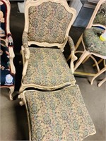 Drexel Heritage Farmhouse Style Chair w/ Leg Rest