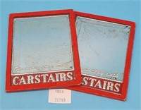 (2) Vintage Advertising Mirrors - Carstairs Whiske