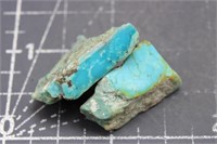 Turquoise, Windowed, 2 Pieces, 10 Grams