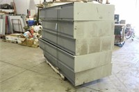 (5) Metal Shelving Units, Approx 38"x12"x85"