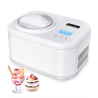 KUMIO 1.2-Quart Automatic Ice Cream Maker with Co