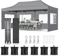 10x20 Heavy Duty Pop Up Canopy Tent with Sidewalls