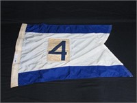 ORIGINAL #4 SIGNAL FLAG MOST LIKLEY OFF OF USS PEN