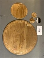 Vtg art decor (5) circular mirrors