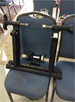 Stationary bicycle attachment for standard