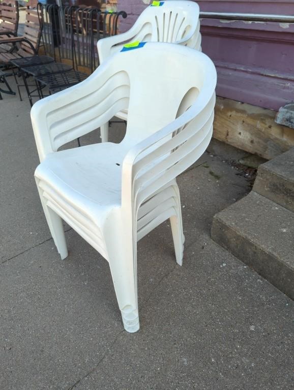 (4) plastic chairs ( you will be billed 4 times