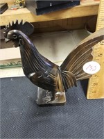 Antique Carved Wood Rooster