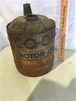 CO-OP Motor Oil, Metal Can, No Lids