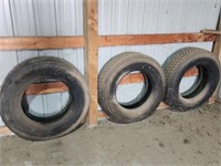 3 - Used Bridgestone 22.5" Truck Tires