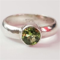 $140 Silver Peridot Ring