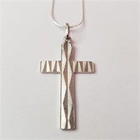 $140 Silver Cross Necklace