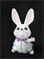 Vintage Hard Plastic Easter Bunny Bank 8"