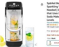 Spärkel Beverage System | Black Sparkling Water