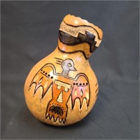 Joe Bernard Montoya Gourd Sculpture Signed