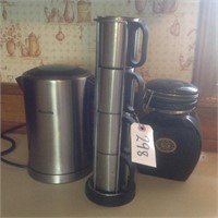 IKON Coffee maker with cups and decanter