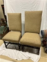 2 Fabric Dining Chairs