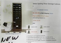 Prepac Space Saving Shoe Storage Cabinet