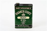 QUAKER STATE HEAVY OIL U.S. GALLON CAN