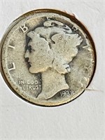 1938 Silver Mercury Dime