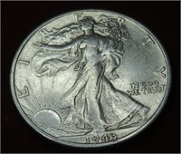 1943 S AU-BU Walking Liberty Half Dollar