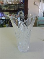 Crystal Vase, 10" T