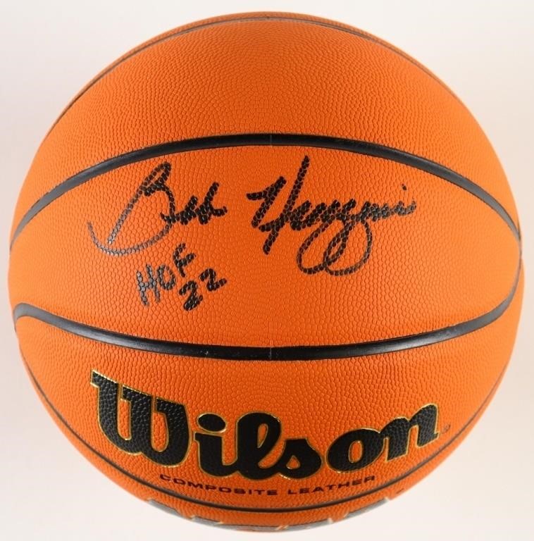 Bob Huggins Signed NCAA Basketball Inscribed "HOF
