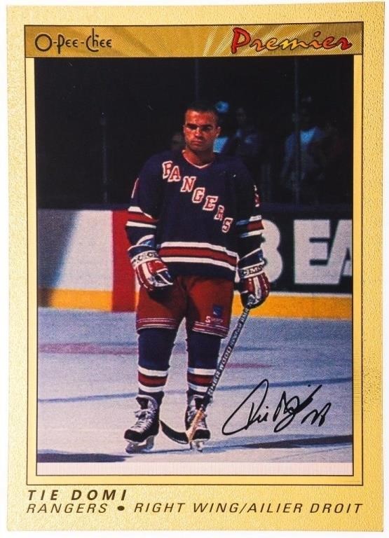 1990-91 O-Pee-Chee Premier Tie Domi Rookie Card #2