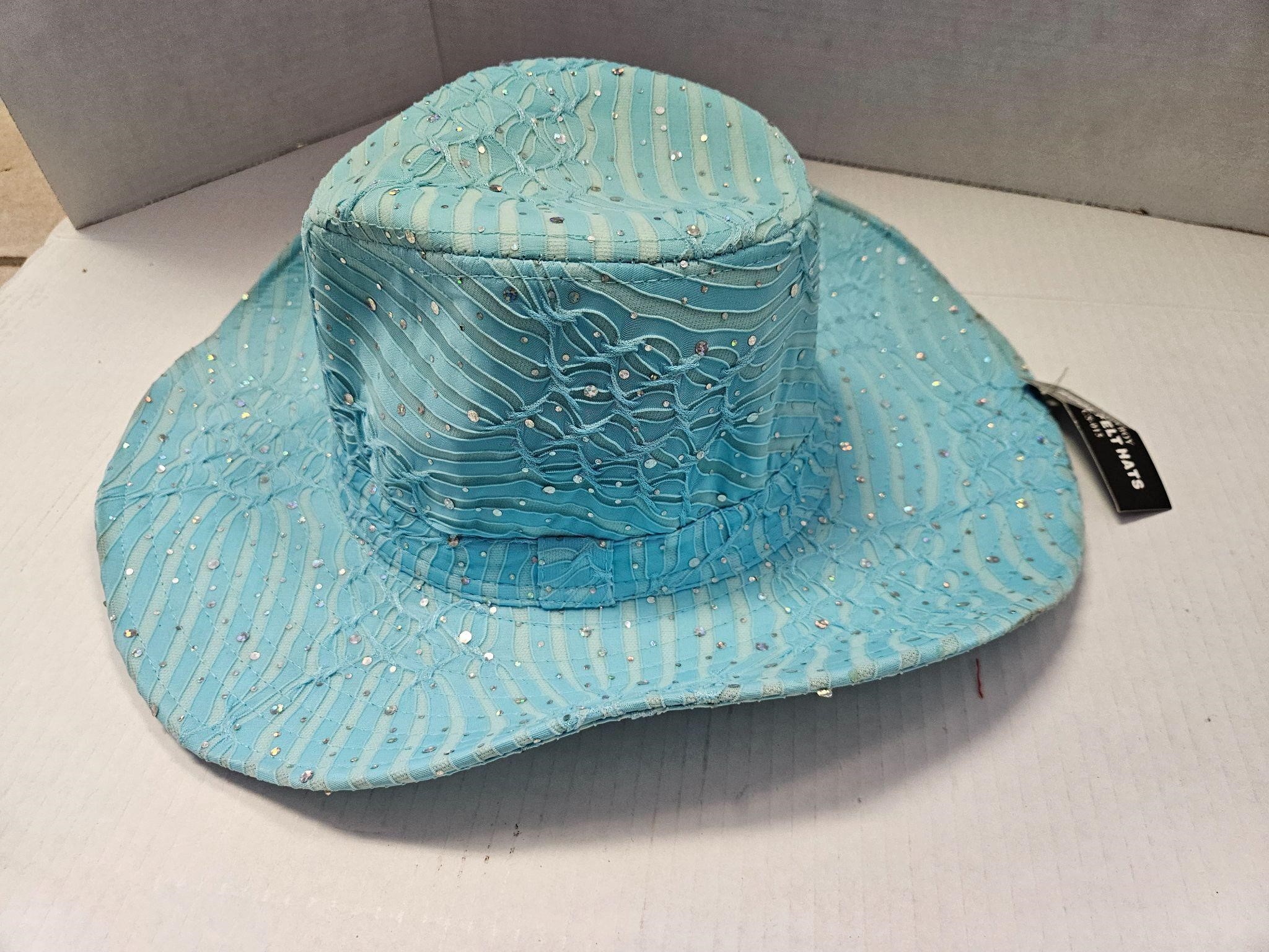 Blue Bling Hat