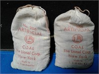 LIONEL - Unopened Original Bags of Coal