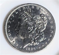 1884 - O Morgan Silver Dollar