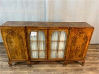 Crotch Mahogany Chippendale Sideboard