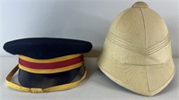 U.S. Military Flight Ace Hat & British Pith Helmet