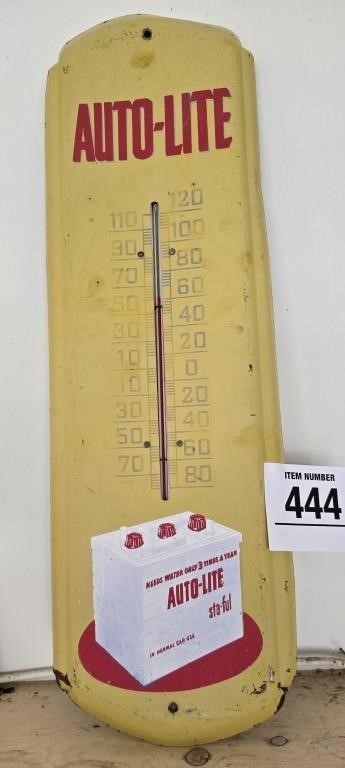 Vintage Auto-Lite thermometer 28" t