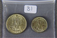Bag Lot - USA/Philippines Coins - 20 Centavos & 10