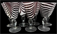 Zebra Print Goblet Glasses