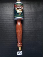 Potosi Fidler Beer Oatmeal Stout Tap Handle