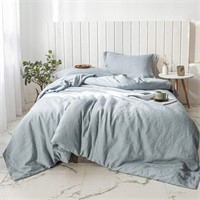 NEW $190 Linen Duvet Cover Set 3pcs