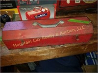 Low profile metal tool box