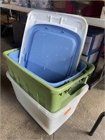 Storage tubs with lids