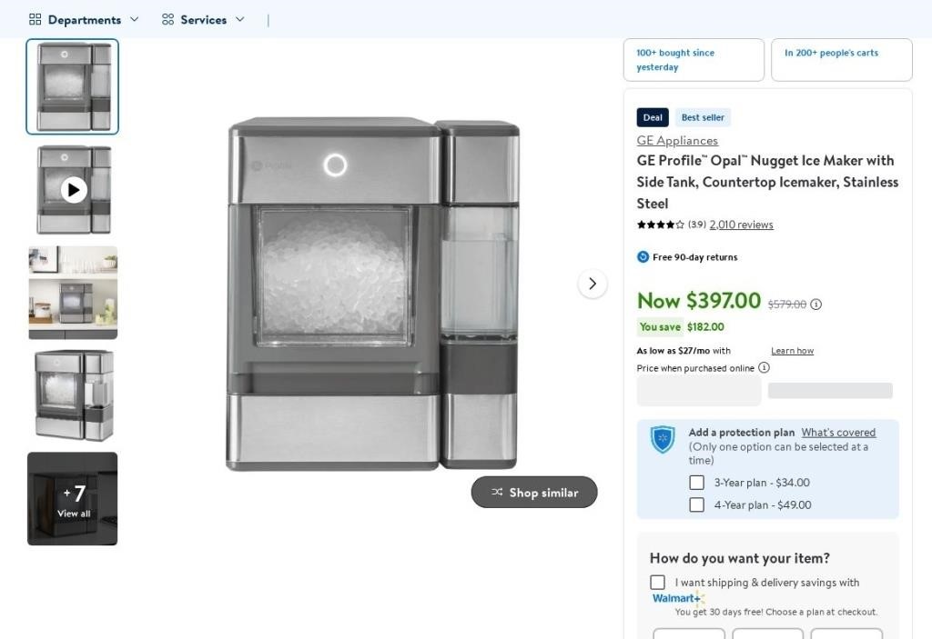 C2513  GE Profileâ„¢ Opalâ„¢ Nugget Ice Maker, Sta