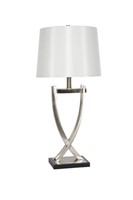 Lamp Silver Criss Cross