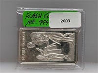 1oz .999 Silver Flash Gordon Art Bar