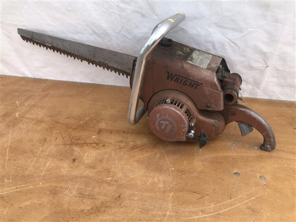 Vtg. Wright Chainsaw