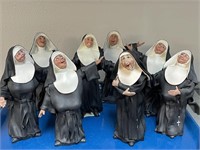 Happy Habits Singing Nuns, Deb Wood, 8 Pc. Lot