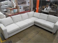 Thomasville 3 Pc. Sectional Couch, Sand Fabric