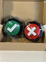NEW Right Wrong Button, Sound Buzzers Set of 2