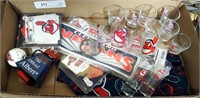 Cleveland Indians Shot Glasses, Bell & Souvenirs